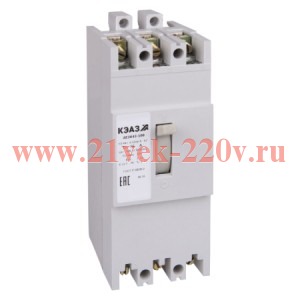 Выключатель автоматический 100А 5Iн АЕ2053М-120 У3 400AC НР230AC/220DC КЭАЗ 368649