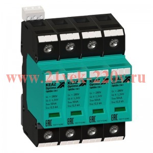 Ограничитель импульсных перенапряжений (УЗИП) OptiDin OM I 4 280/12.5 КЭАЗ 114243