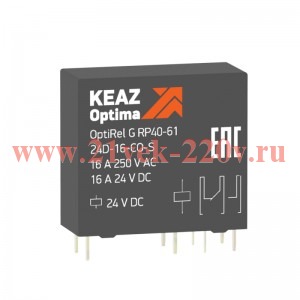 Реле промежуточное OptiRel G RP40-61-24D-16-CO-S КЭАЗ 281036