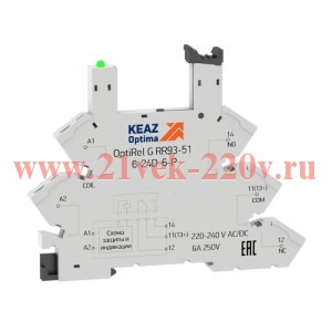 Розетка для реле OptiRel G RR93-01-220-240U-6-V КЭАЗ 281162