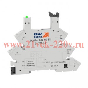 Розетка для реле OptiRel G RR93-01-110-125U-6-P КЭАЗ 330085