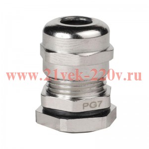 Сальник металлический PGM07-(Dпроводника 5-6мм)-IP68 КЭАЗ 350594