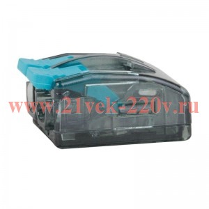 Клемма строительно-монтажная OptiKit СМК 221-412 с рычагом 2 отверстия 0.2-2.5(4.0)кв.мм КЭАЗ 351064