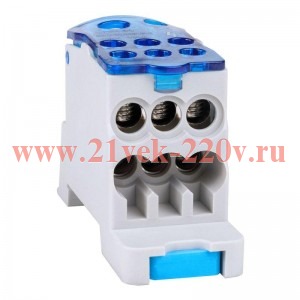 Блок распределительный на DIN-рейку OptiKit РБД-160А на DIN-рейку КЭАЗ 351071