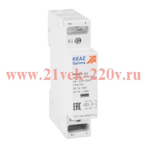 Контактор модульный OptiDin MK-100-2511-230AC (L) КЭАЗ 343729