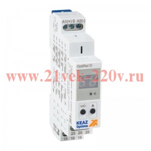 Реле времени OptiRel D TMR-DONF-MTD-240U-2 цифровое 16А 2СО 12-230АС/DC КЭАЗ 357856