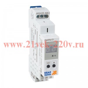 Реле времени OptiRel D TMR-ARD-1T-240U-1 циклическое цифровое 16А 1СО 12-230АС/DC КЭАЗ 357858