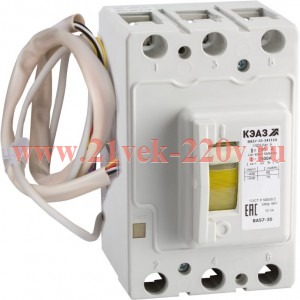 Выключатель автоматический ВА57-35-341310 100А 500 690AC РМН230AC УХЛ3 КЭАЗ 358804