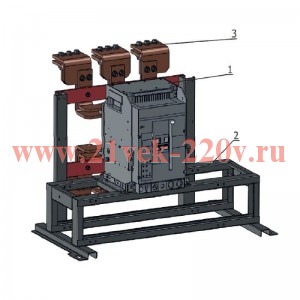 Блок замены автоматического выключателя-АВМ10СВ/НВ-OptiMat A-800-S1-3P-50-D-MR5.2-B-C2200-M2-P05-S2-