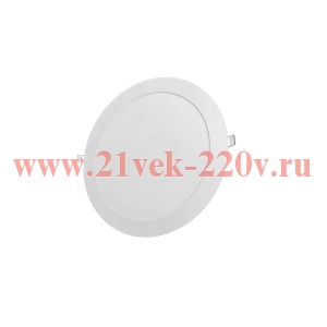 Светодиодная панель FL-LED PANEL-R18 18W 6400K D=225mm h=20mm d=205mm 1800Лм дневной белый свет