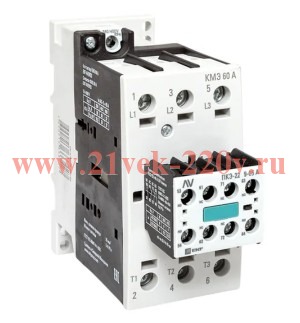 Комплект КМЭ 60А 400В АС с доп. контактами 2НО+2НЗ AVERES EKF ctr-s-60-00-400-av-22