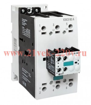 Комплект КМЭ 80А 400В АС с доп. контактами 1НО+1НЗ AVERES EKF ctr-s-80-00-400-av-22