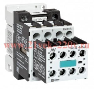 Комплект КМЭ 9А 1NO 230В АС с доп. контактами 2НО+2НЗ AVERES EKF ctr-s-9-10-230-av-22