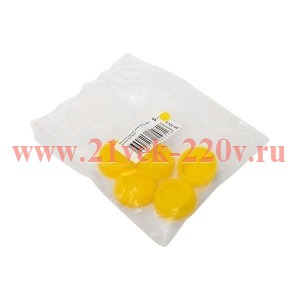 Колпачок для плоской кнопки XB4 силикон. желт. EKF pe-22x-y