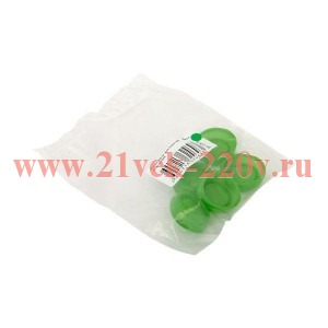 Колпачок для плоской кнопки XB4 силикон. зел. EKF pe-22x-g