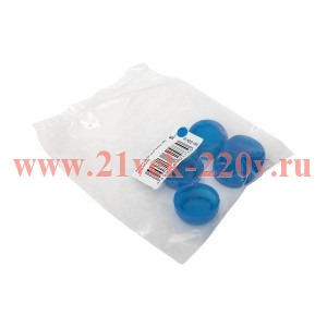 Колпачок для плоской кнопки XB4 силикон. син. EKF pe-22x-b