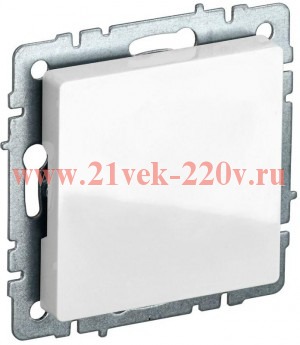 Заглушка с суппортом IEK BRITE белый (МЗ10-БрБ)