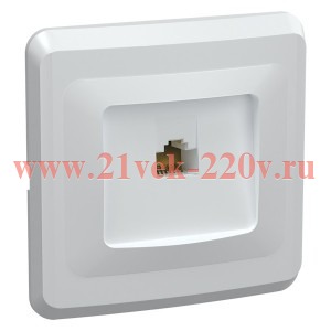 Розетка 1-местная компьютерная ИЭК ВЕГА RJ45 Cat5e белый (РК10-ВБ) EKV15-K01-DM