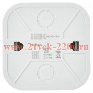 Розетка компьютерная ОП RJ45 кат.5E GLORY РК10-ХБм бел. матов. IEK EKH10-K01M