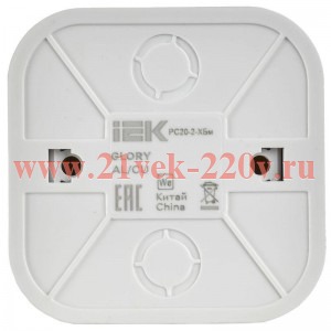 Розетка ОП GLORY РС20-2-ХБм 10А без заземл. без защ. шторок бел. матов. IEK ERH10-K01M-10