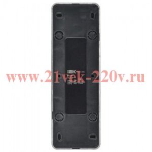 Розетка 4-м ОП GLORY РС24-2-ХСм 10А без заземл. без защ. шторок сталь матов. IEK ERH40-K46M-10