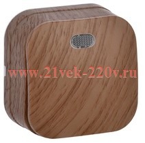 Выключатель 1-клавишный с индикацией открытой установки 10А ВС20-1-1-ХД GLORY IEK дуб EVH11-K24-10