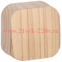 Выключатель 1-клавишный открытой установки 10А ВС20-1-0-ХС GLORY IEK сосна EVH10-K34-10