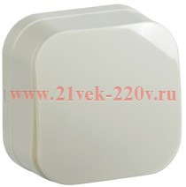 Выключатель 1-клавишный открытой установки 10А ВС20-1-0-ХК GLORY IEK кремовый EVH10-K33-10