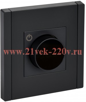 Термостат электронный с индикацией ИЭК FORTE&PIANO FP152 с датчиком 2,4м черный FP-RT11-K02