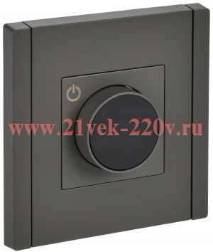 Термостат электронный с индикацией ИЭК FORTE&PIANO FP352 с датчиком 2,4м серый FP-RT11-K03
