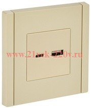 Розетка для зарядки ИЭК FORTE&PIANO FP451 USB A+C 18Вт ваниль FP-U22-018-K10