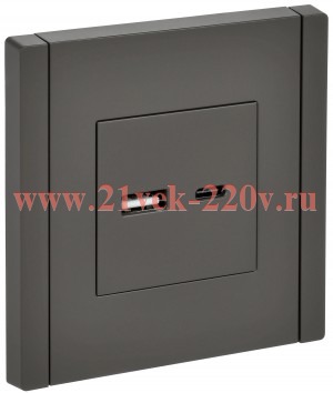 Розетка для зарядки ИЭК FORTE&PIANO FP351 USB A+C 18Вт серый FP-U22-018-K03