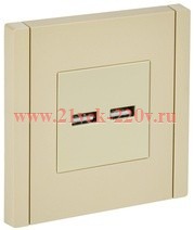 Розетка для зарядки ИЭК FORTE&PIANO FP449 USB A+A 3,1А ваниль FP-U21-D31-K10