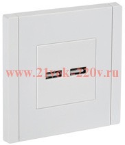 Розетка для зарядки ИЭК FORTE&PIANO FP249 USB A+A 3,1А белый FP-U21-D31-K01