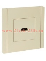Розетка HDMI ИЭК FORTE&PIANO FP440 ваниль FP-H10-K10