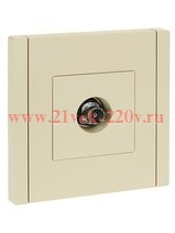 Розетка TV оконечная ИЭК FORTE&PIANO FP428 ваниль FP-A10-O-K10
