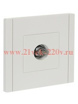 Розетка TV оконечная ИЭК FORTE&PIANO FP228 белый FP-A10-O-K01