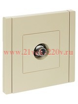 Розетка TV проходная ИЭК FORTE&PIANO FP429 ваниль FP-A10-P-K10