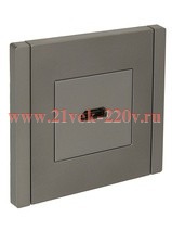 Розетка HDMI ИЭК FORTE&PIANO FP540 сталь FP-H10-K46