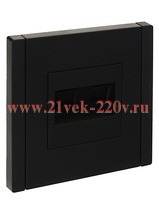 Розетка компьютерная 2-ая RJ45 кат.5E ИЭК FORTE&PIANO FP133 черный FP-K20-1-K02