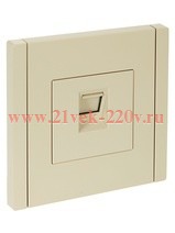 Розетка компьютерная RJ45 кат.6 ИЭК FORTE&PIANO FP431 ваниль FP-K10-2-K10