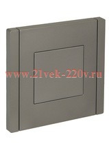 Заглушка с суппортом ИЭК FORTE&PIANO FP541 сталь FP-PL10-K46