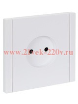 Розетка без заземления ИЭК FORTE&PIANO FP217 10А шторки белый FP-R13-10-K01