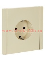 Розетка с заземлением ИЭК FORTE&PIANO FP416 16А ваниль FP-R11-16-K10