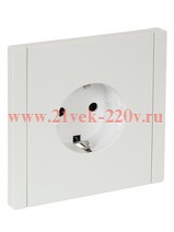 Розетка с заземлением ИЭК FORTE&PIANO FP216 16А белый FP-R11-16-K01