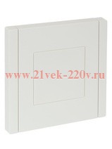 Заглушка с суппортом ИЭК FORTE&PIANO FP241 белый FP-PL10-K01