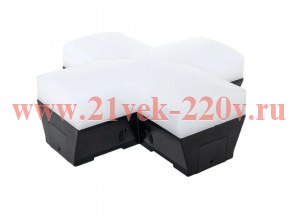 Коннектор фигурный для светодиод. линейных светильников ДБО-X 12Вт 4000К IP20 черн. LUMA EKF LBL-X-1