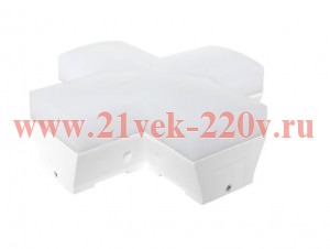 Коннектор фигурный для светодиод. линейных светильников ДБО-X 12Вт 4000К IP20 бел. LUMA EKF LBL-X-12