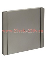 Переключатель одноклавишный с индикацией ИЭК FORTE&PIANO FP504 10А сталь FP-V12-1-10-1-K46