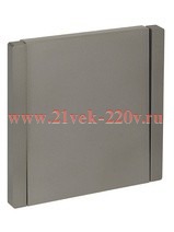 Переключатель одноклавишный перекрестный ИЭК FORTE&PIANO FP512 10А сталь FP-V13-0-10-1-K46